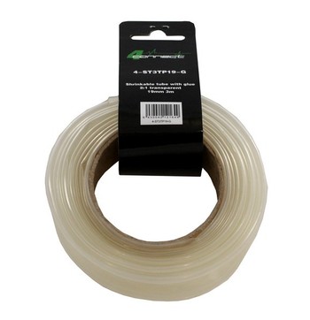FOUR Connect 4-ST3TP19-G shrink tube with glue,  2:1 transparent, 19mm 3m image