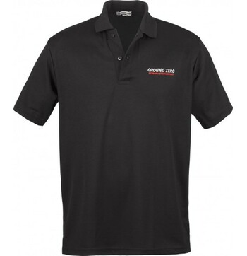 Ground Zero black polo shirt with GZ logo XL image