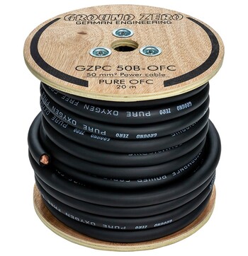 50 mm² high quality OFC power wire 20m– black image