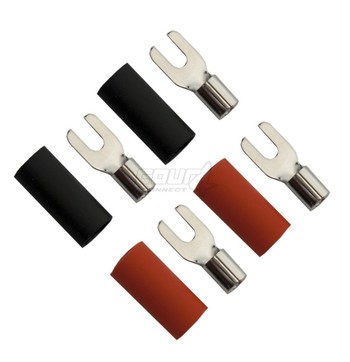 FOUR Connect 4-690812 M4 fork connector 6.0mm², 2xRed and 2xBlack image