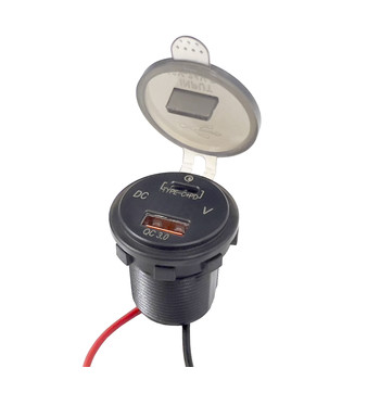 FOUR Connect 4-600162 waterprof USB-charger with voltage display image