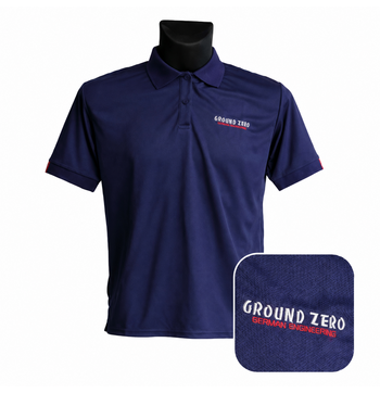Ground Zero Blue polo shirt with GZ logo S image